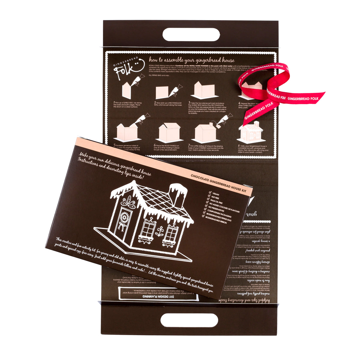 chocolate gingerbread house kit