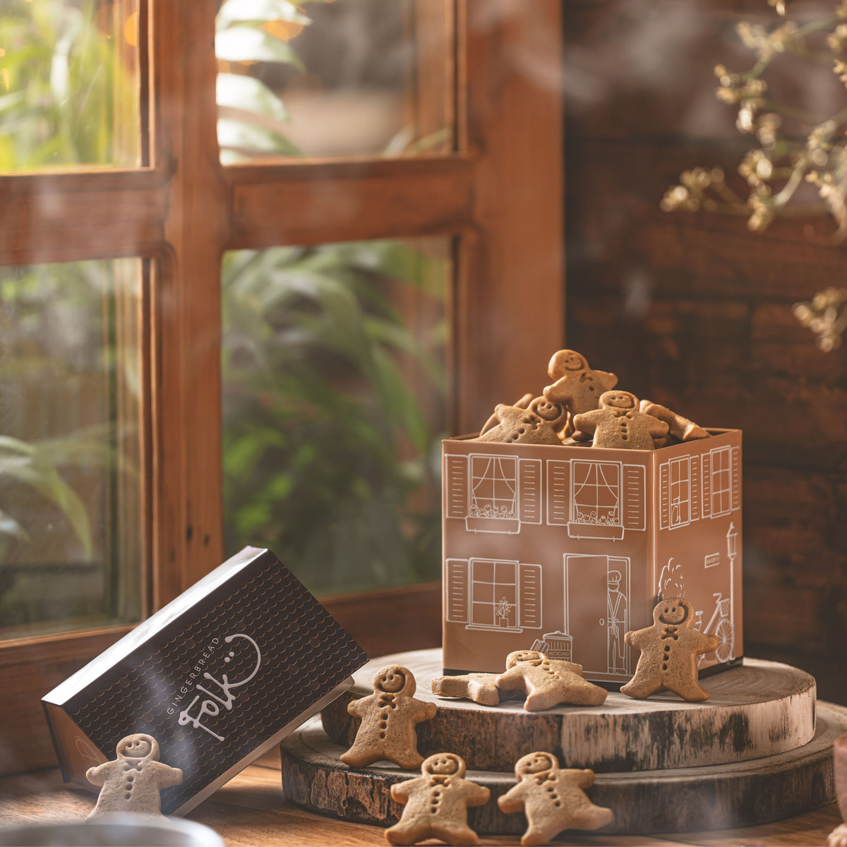 boîte de biscuits de boulangerie au pain d&#39;épices 200g