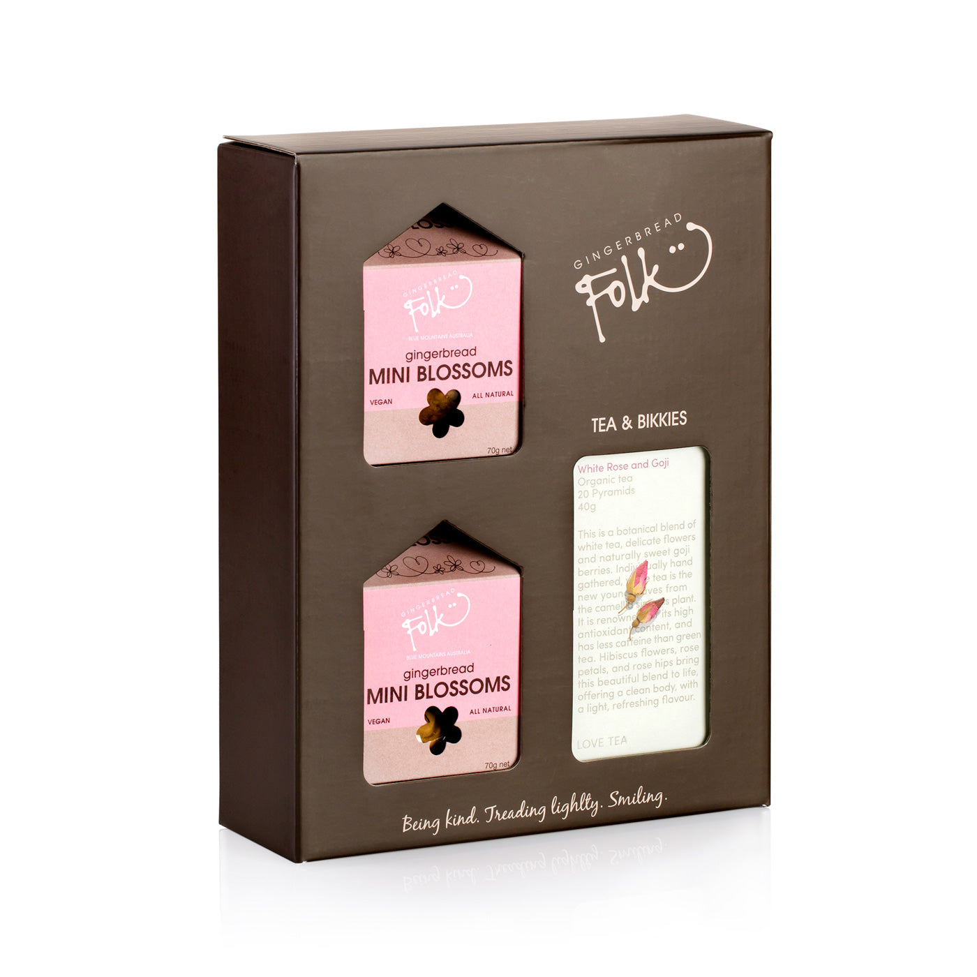 coffret cadeau mini fleurs tea &amp; bikkies