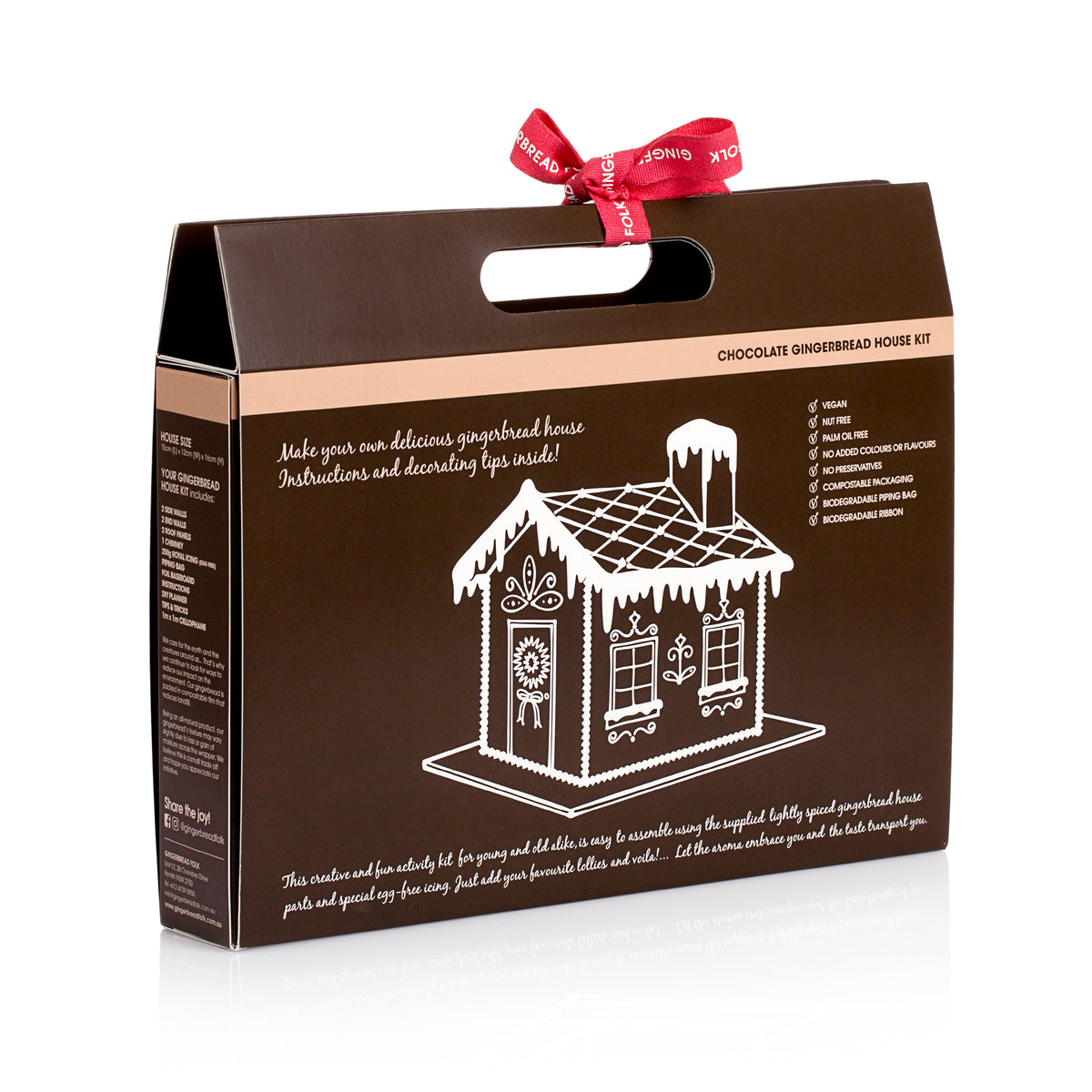 chocolate gingerbread house kit 600g